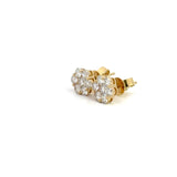 1.00 CTTW Cluster Earrings