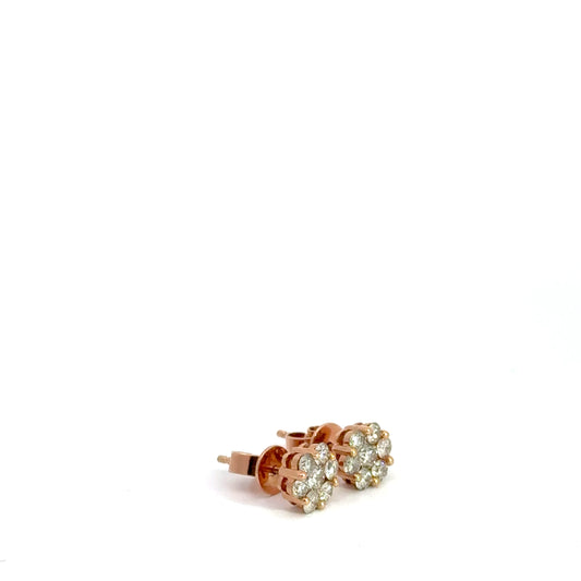0.75 CTTW Cluster Earrings