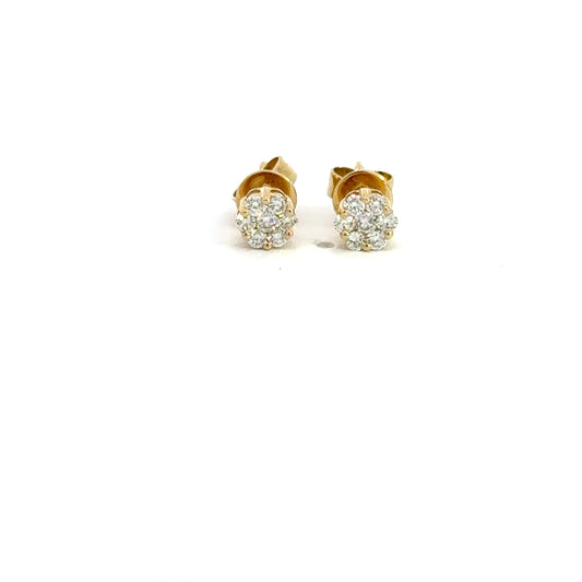 0.25 CTTW Cluster Earrings