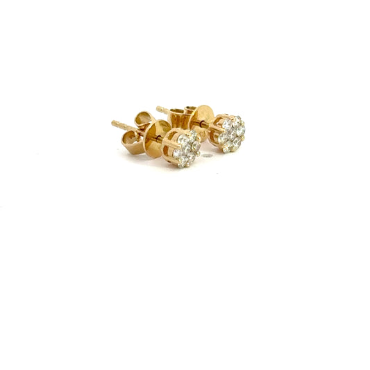 0.25 CTTW Cluster Earrings