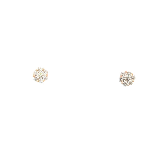 0.75 CTTW Cluster Earrings