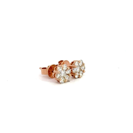 0.75 CTTW Cluster Earrings