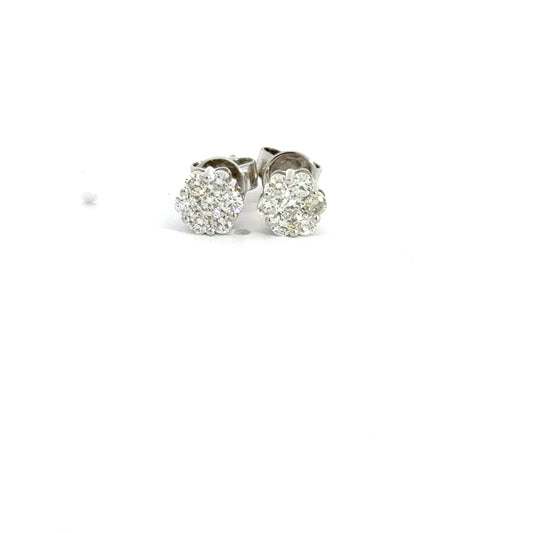 0.50 CTTW Cluster Earrings