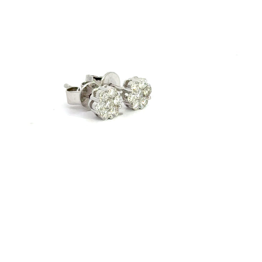 0.50 CTTW Cluster Earrings
