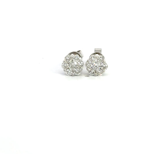 0.75 CTTW Cluster Earrings