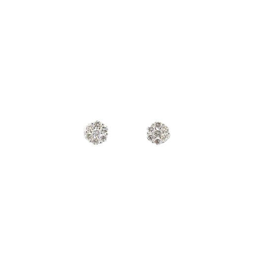 0.75 CTTW Cluster Earrings