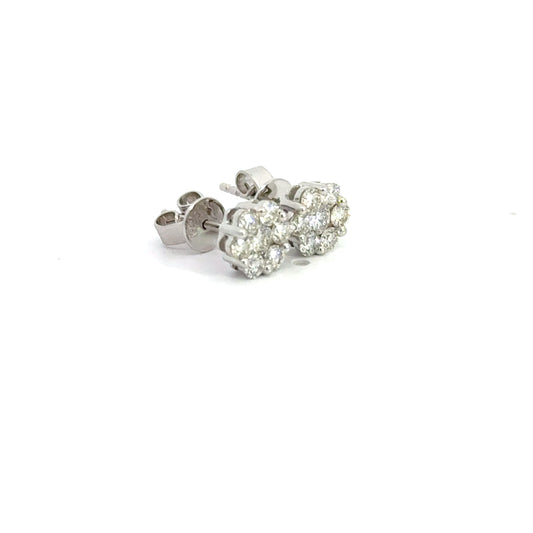 0.75 CTTW Cluster Earrings