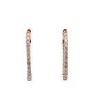 1.00 CTTW Hoops Earrings