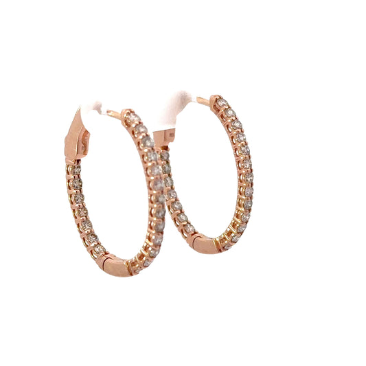 1.00 CTTW Hoops Earrings