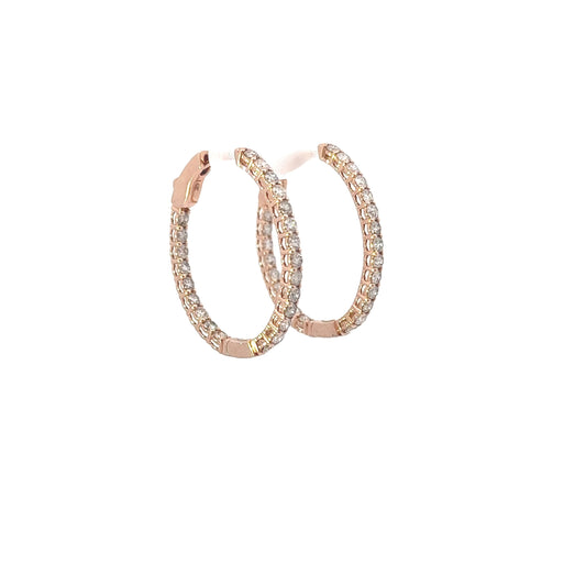 2.00 CTTW Hoops Earrings