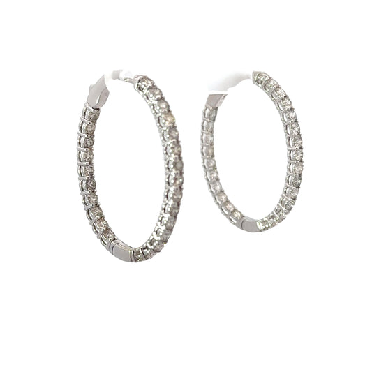 4.00 CTTW Hoops Earrings