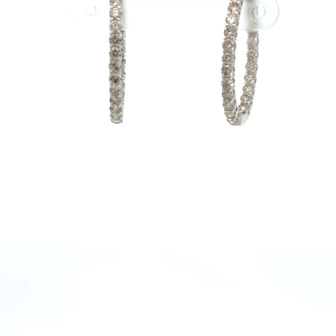 3.00 CTTW Hoops Earrings