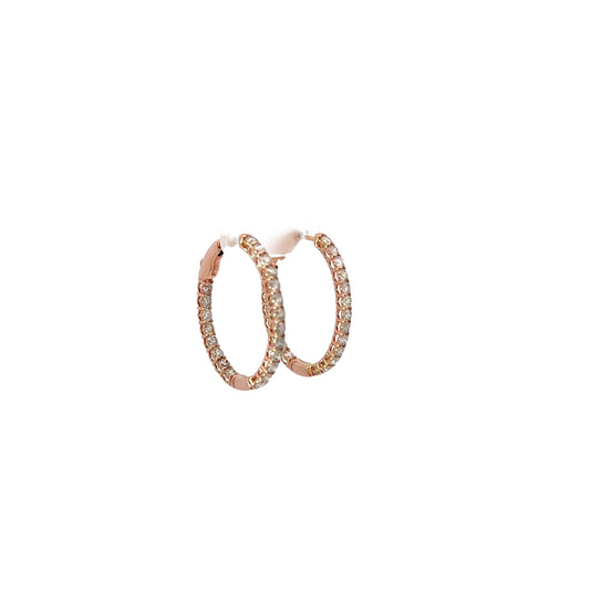 2.75 CTTW Hoops Earrings