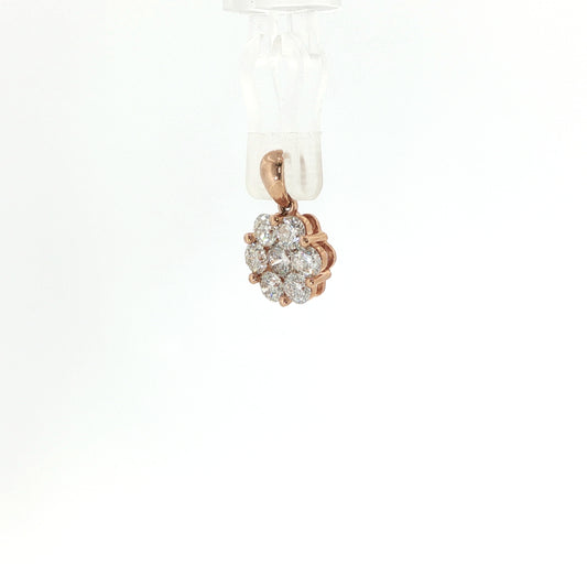 1.00 CTTW Cluster Pendant