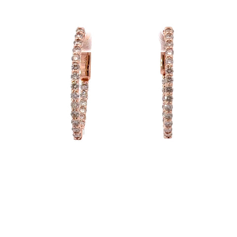 0.75 CTTW Hoops Earrings