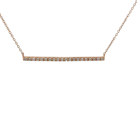 0.25 CTTW Bar Necklace