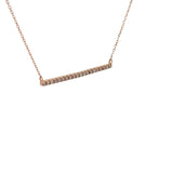 0.25 CTTW Bar Necklace