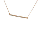 0.25 CTTW Bar Necklace