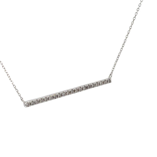 0.25 CTTW Bar Necklace