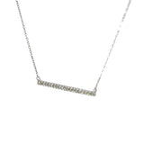 0.25 CTTW Bar Necklace