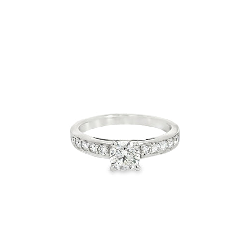 1.00 CTTW Accented Solitaire Ring