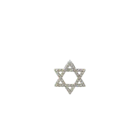 0.18 CTTW Star of David Pendant