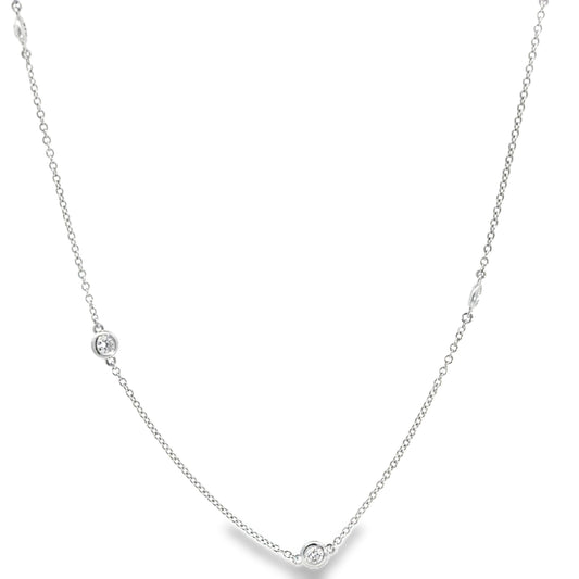 0.25 CTTW Station Necklace