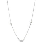 0.25 CTTW Station Necklace