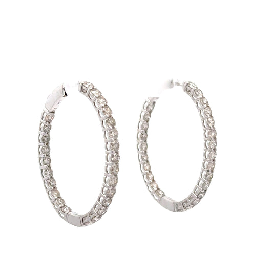 5.00 CTTW Hoops Earrings