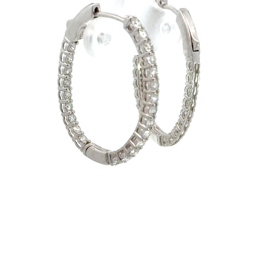 2.00 CTTW Hoops Earrings