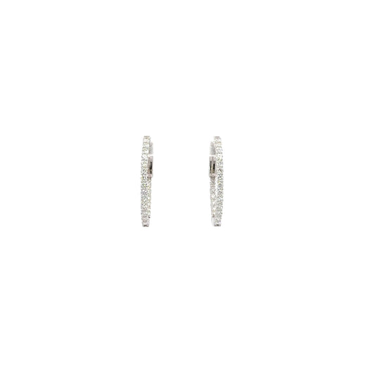 0.75 CTTW Hoops Earrings