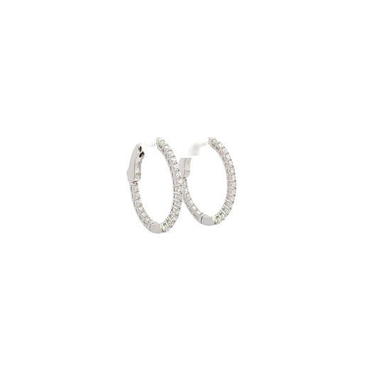 0.75 CTTW Hoops Earrings