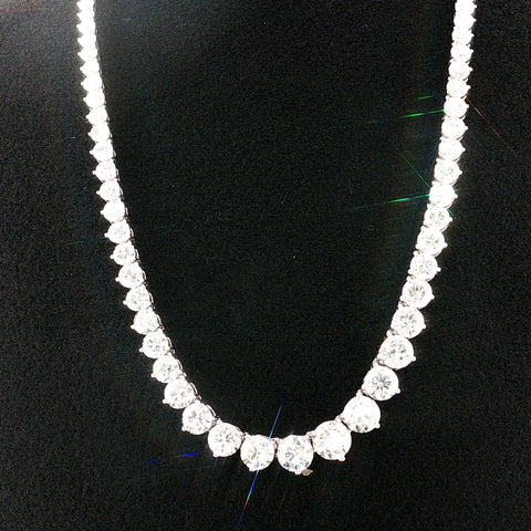 20.01 CTTW Graduated/Riviera Necklace