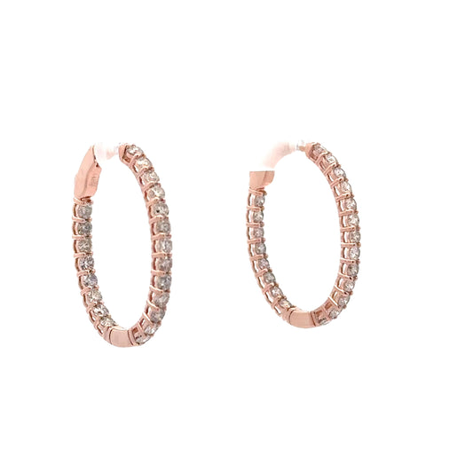 3.00 CTTW Hoops Earrings