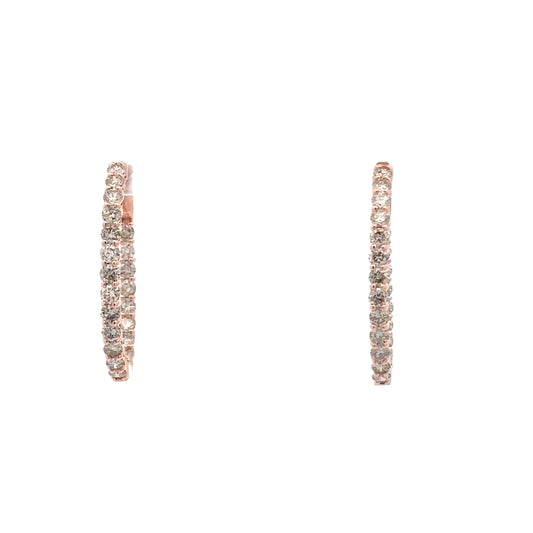 3.00 CTTW Hoops Earrings