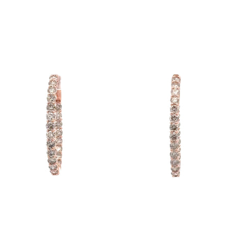 3.00 CTTW Hoops Earrings