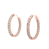 7.00 CTTW Hoops Earrings