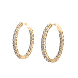 7.00 CTTW Hoops Earrings