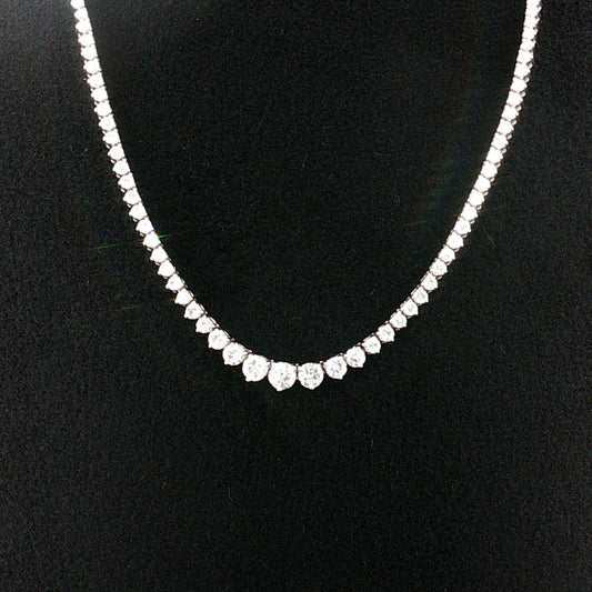 6.43 CTTW Graduated/Riviera Necklace