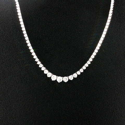 6.43 CTTW Graduated/Riviera Necklace