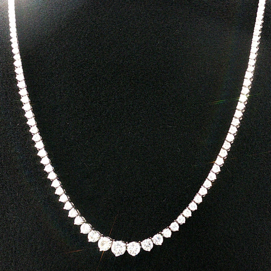 6.43 CTTW Graduated/Riviera Necklace