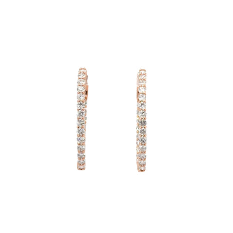 2.00 CTTW Hoops Earrings