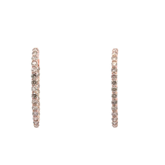 4.00 CTTW Hoops Earrings