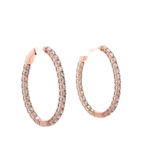 4.00 CTTW Hoops Earrings