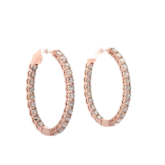 6.00 CTTW Hoops Earrings