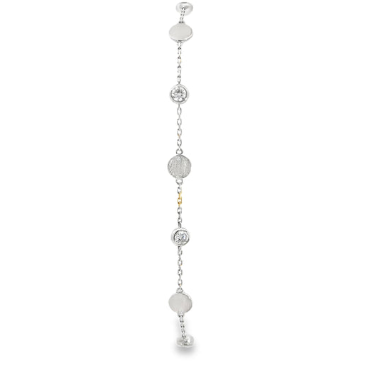 0.50 CTTW Station Bracelet