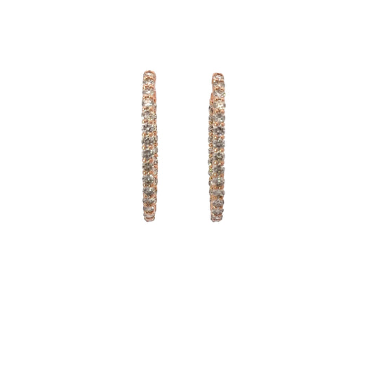 5.00 CTTW Hoops Earrings