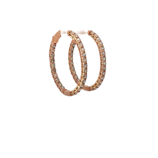 5.00 CTTW Hoops Earrings