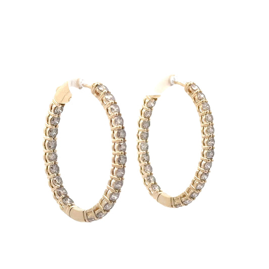 6.00 CTTW Hoops Earrings