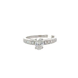 1.01 CTTW Accented Solitaire Ring